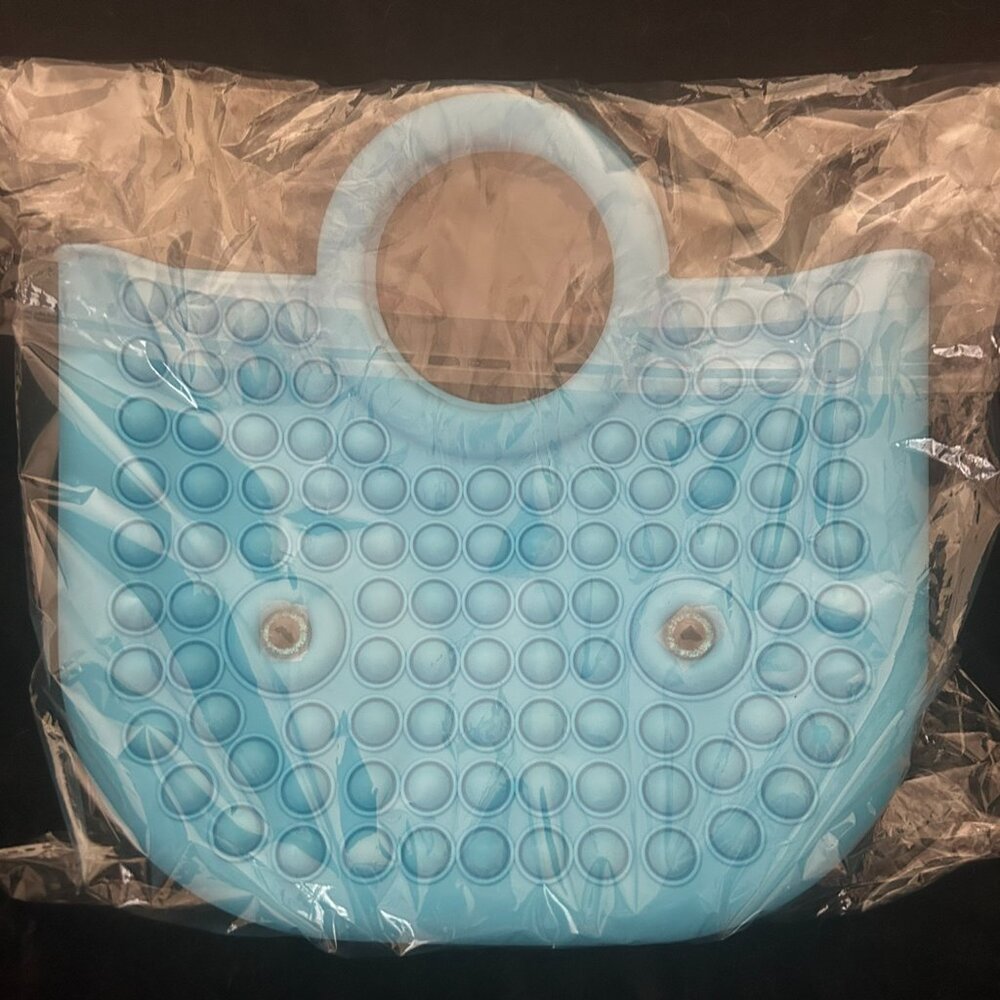 PopIt Purse, Blue, cute little eyes